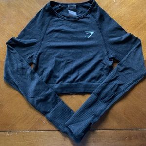 Gymshark vital seamless long sleeve crop top.